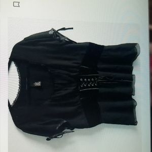 Size 20 Like New Black Corset Blouse